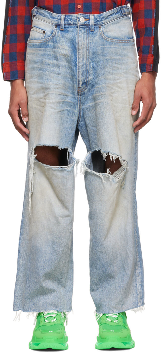 balenciaga 2022ss destroyed skater denim | www.innoveering.net