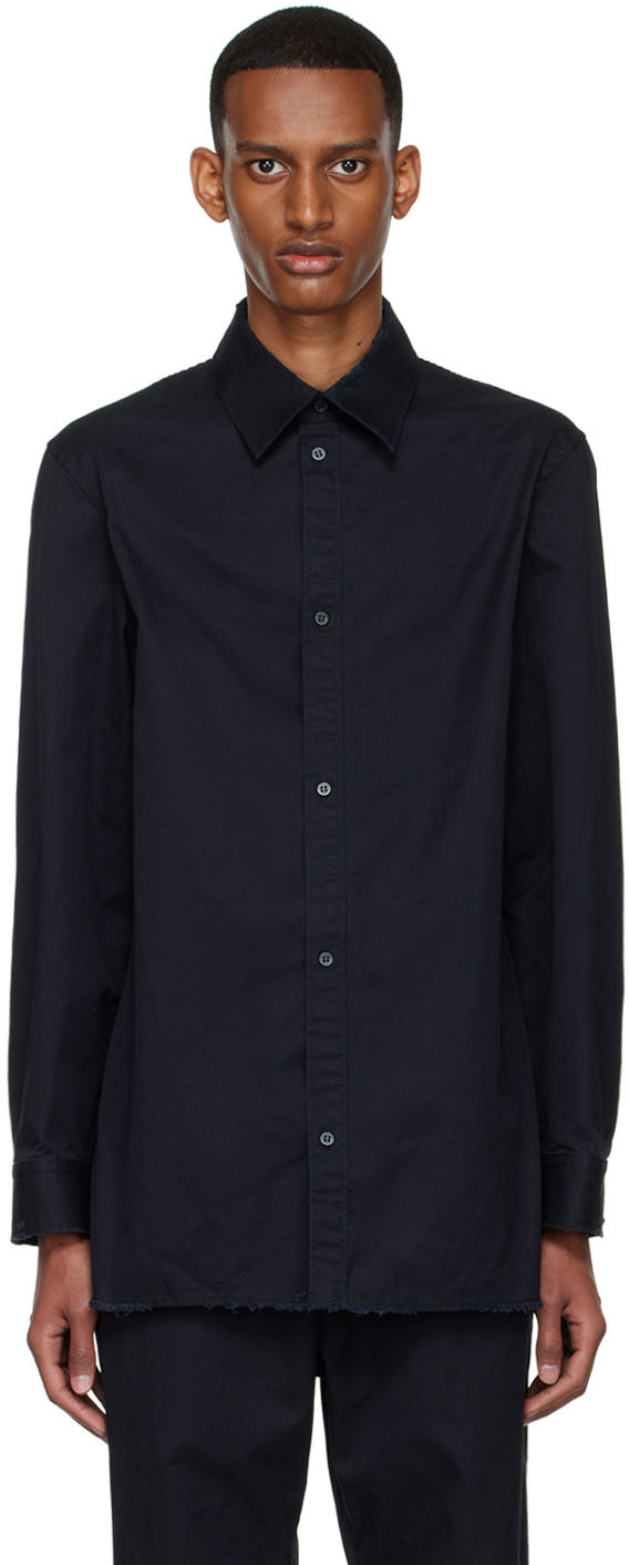Balenciaga Black Cotton Shirt In 1000 Noir