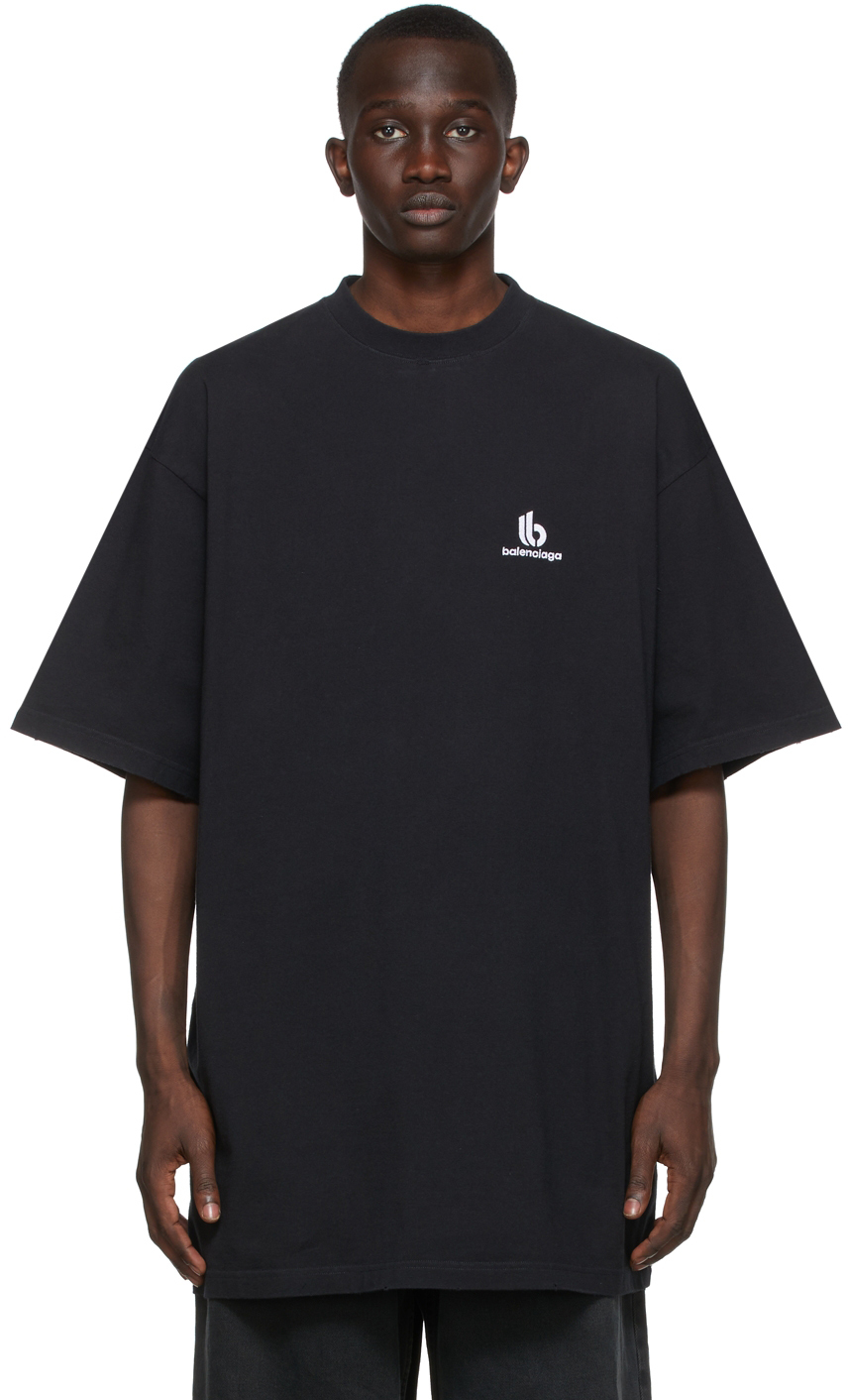 Balenciaga Black Double B T-Shirt