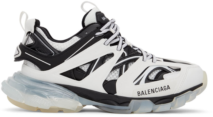 Transplant Bliv revidere Balenciaga Black & White Track Sneakers | Smart Closet