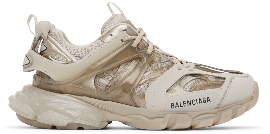 Balenciaga: Grey Track Clear Sole Sneakers | SSENSE Canada