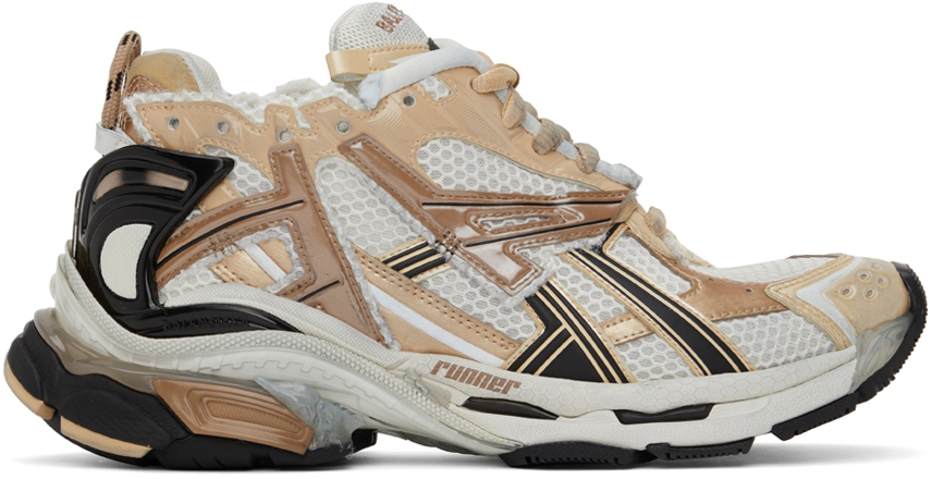 Balenciaga Beige Runner Sneakers - 677403-W3RB3-9891