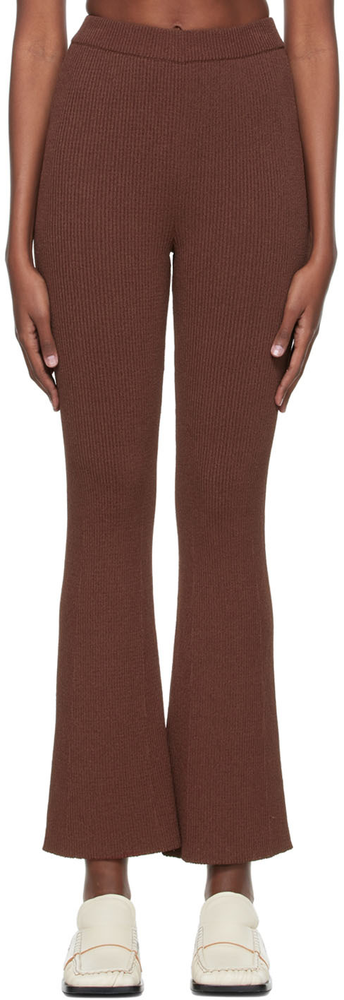 【関税込み】AERON ブラウン Egon ラウンジパンツ Brown Egon Lounge Pants by AERON on Sale