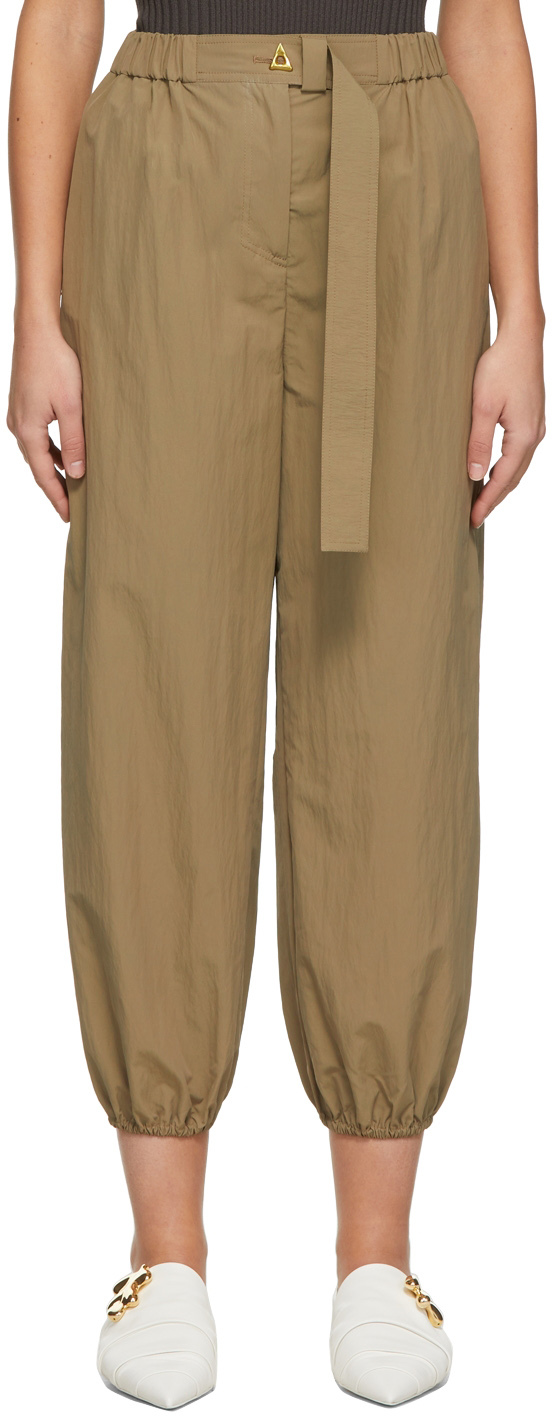 AERON: Khaki Kaita Trousers | SSENSE