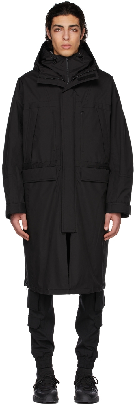 Juun.J Black Long Jumper Coat