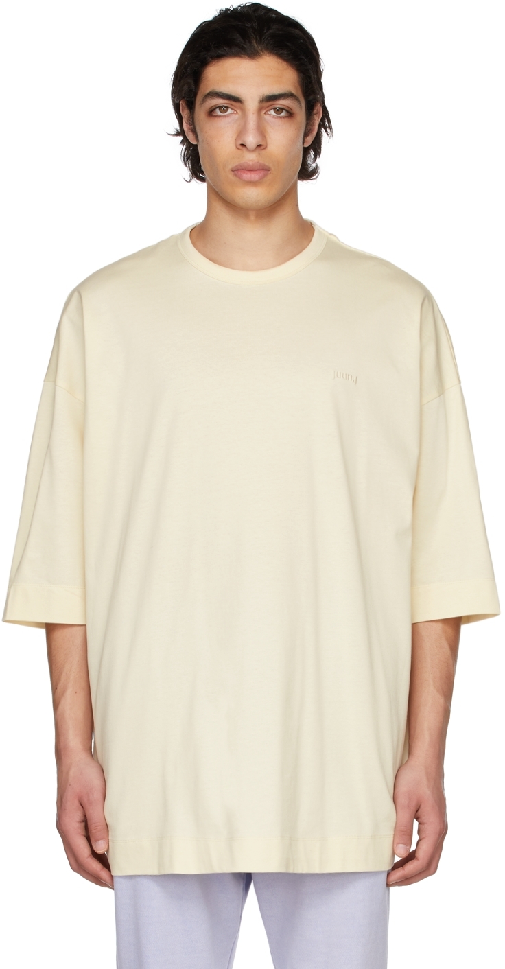 Off-White Overfit Graphic Half Sleeve T-Shirt by Juun.J on Sale