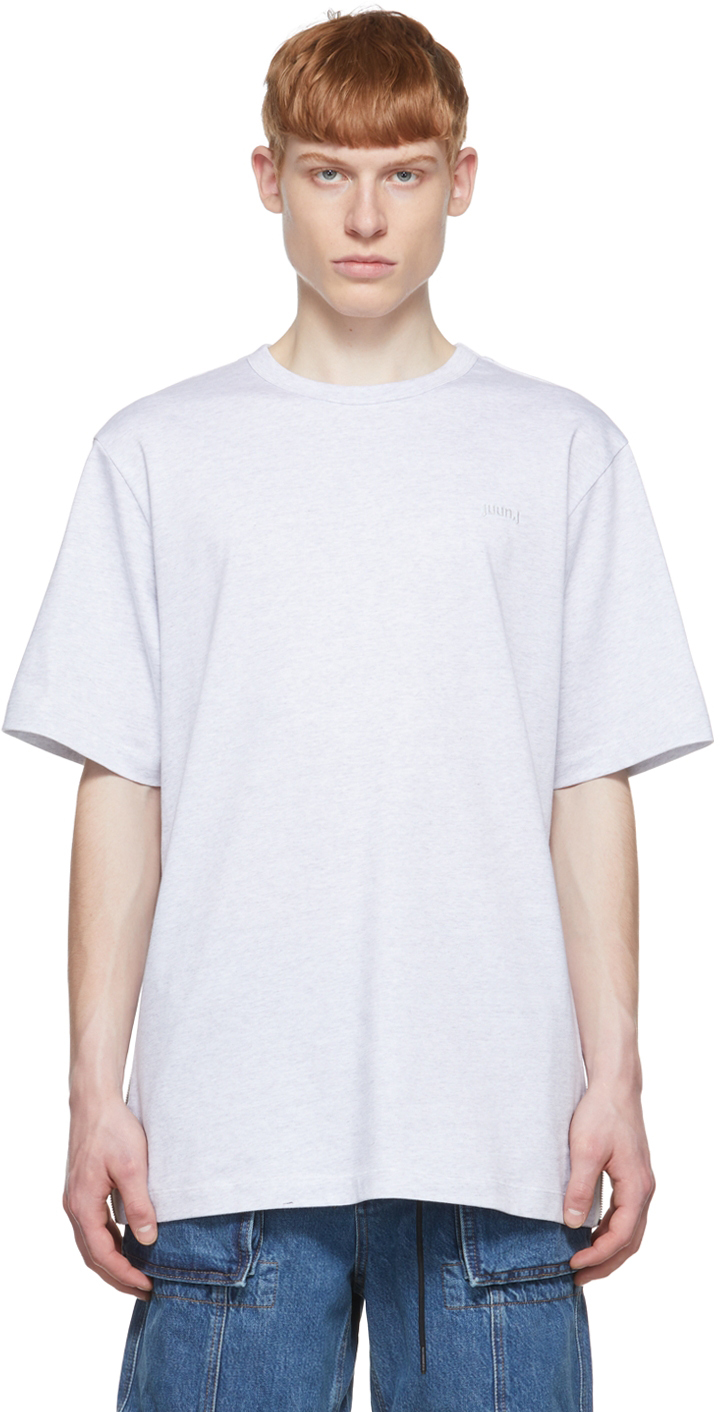 Juun.J Grey Cotton T-Shirt