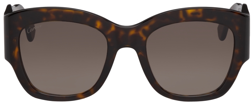 Cartier Tortoiseshell Square Sunglasses