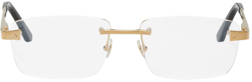 Cartier Gold Rimless Optical Glasses In 001 | ModeSens