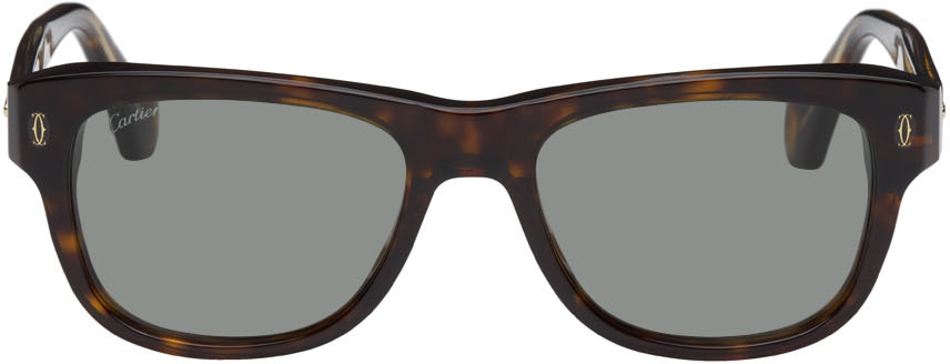 Cartier Tortoiseshell Acetate Sunglasses