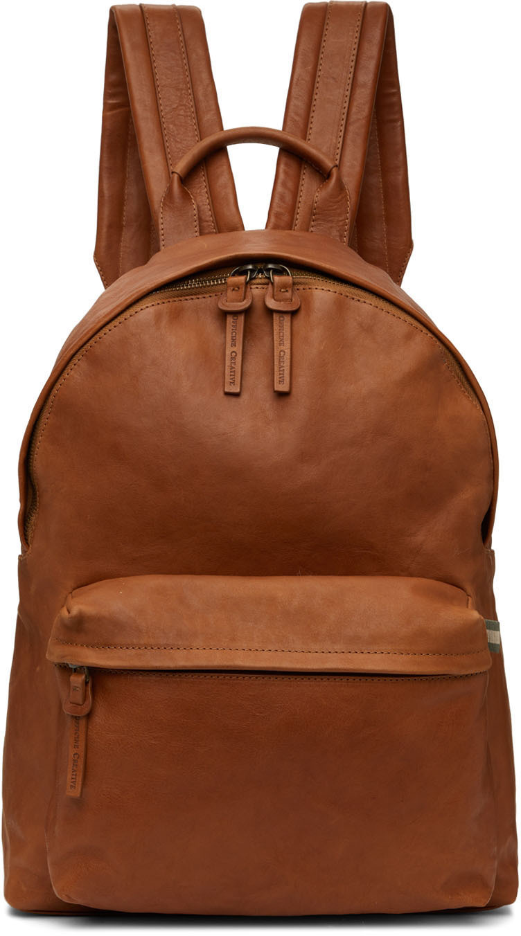 SSENSE Men Accessories Bags Luggage Leather Cartaino Backpack 