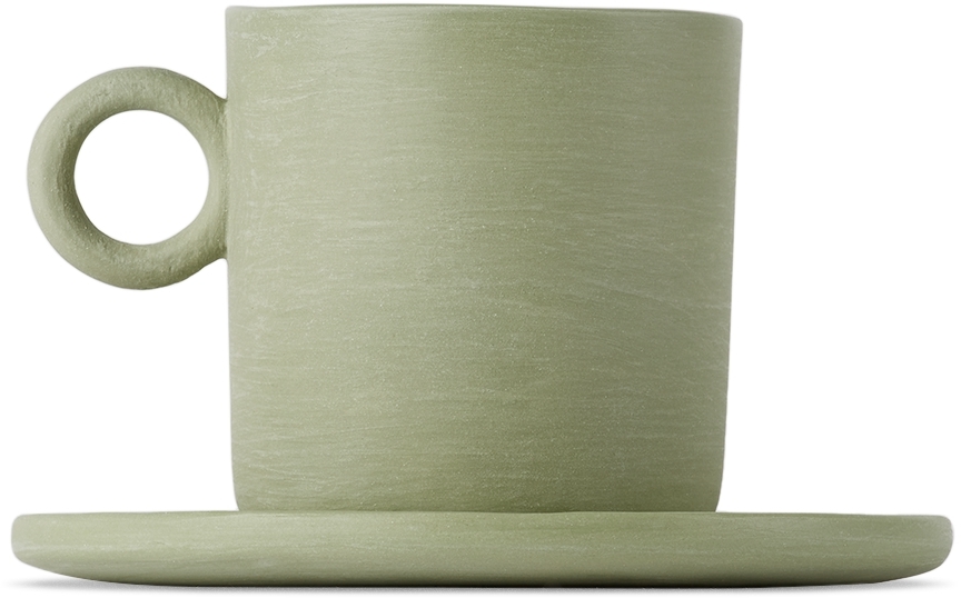 Åben Green Tea Cup & Saucer Set