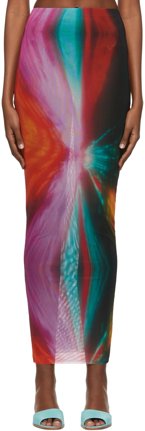 Louisa Ballou Multicolor Polyester Maxi Skirt