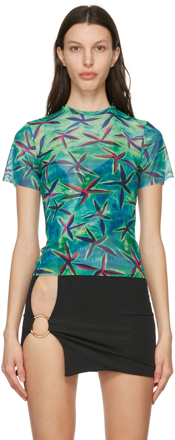Louisa Ballou Green & Blue Beach T-Shirt