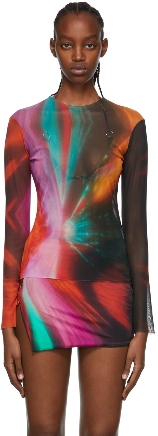 Louisa Ballou: Multicolor Polyester T-Shirt | SSENSE