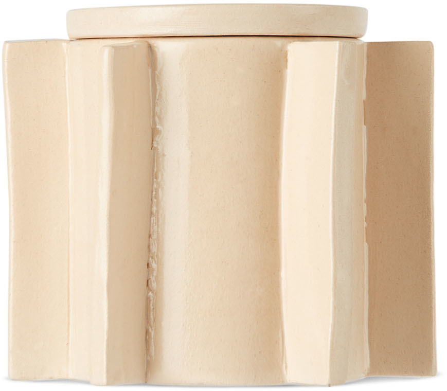 2222STUDIO Limited Edition Beige Sculptural Scented Candle No 2