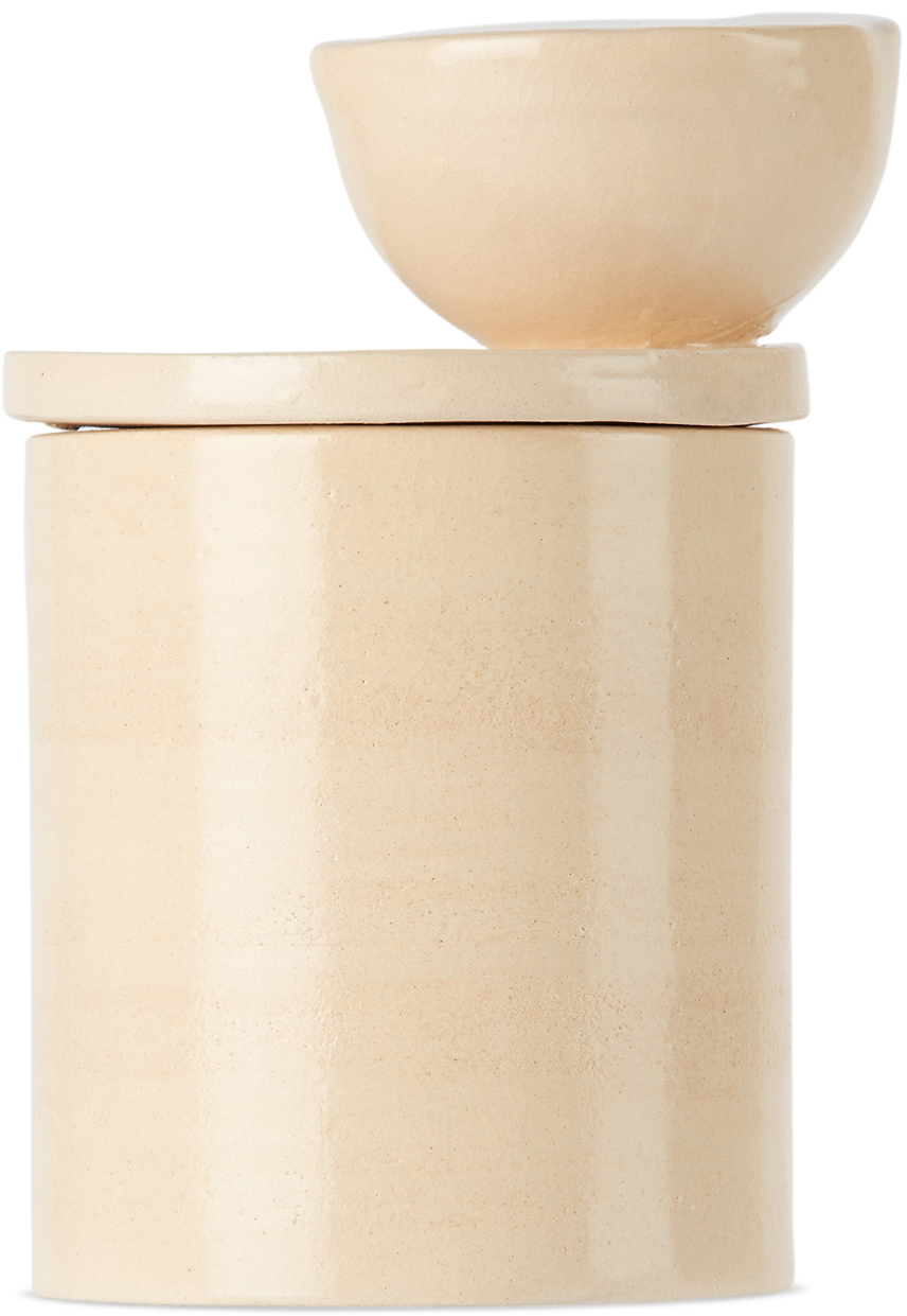 2222STUDIO Limited Edition Beige Sculptural Scented Candle No 14