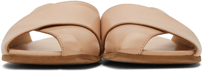 Shop Marsèll Tan Spatola Sandals In Carne