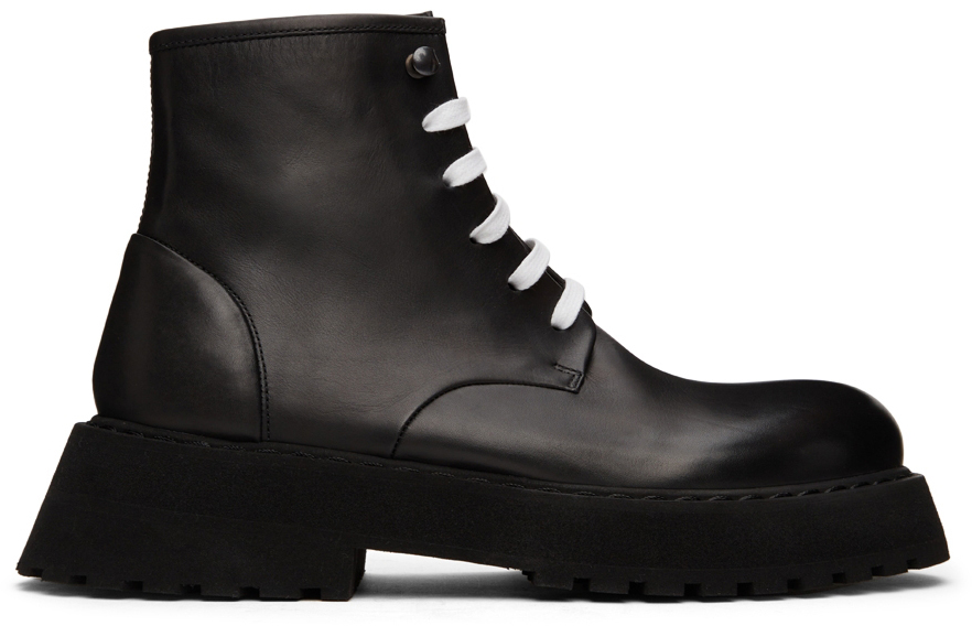 Marsèll: Black Micarro Boots | SSENSE UK