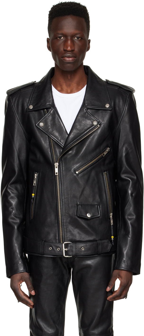 leather look jackets for men