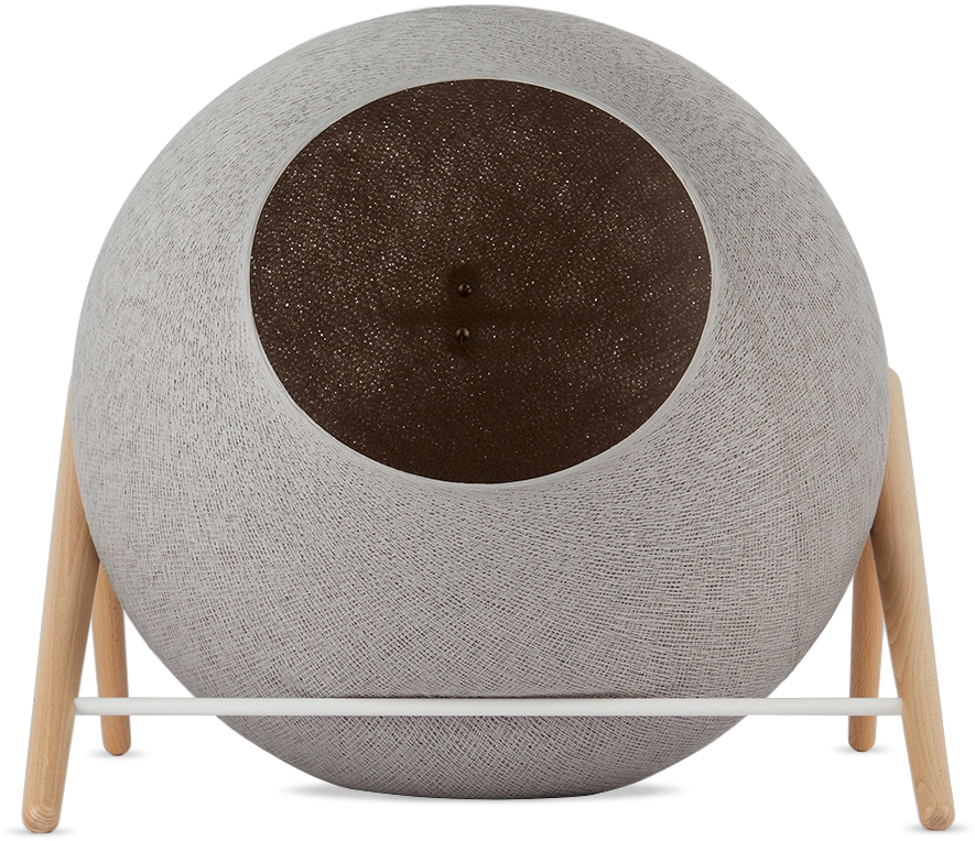 Grey & White 'The Ball' Cat Bed by Meyou Paris SSENSE