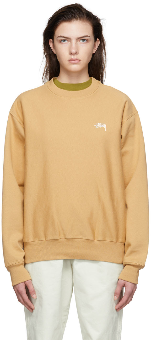 Stussy Tan Cotton Sweatshirt