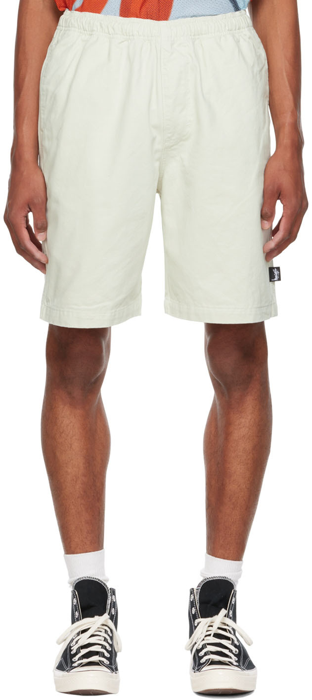 Stüssy Off-White Brushed Beach Shorts