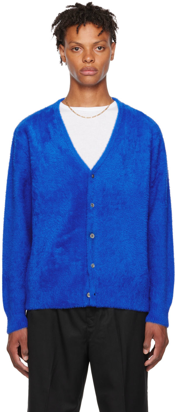 Blue Shaggy Cardigan