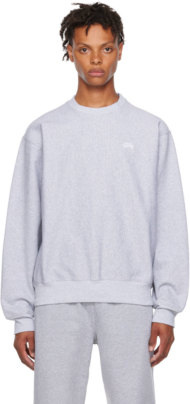 Stüssy Gray Cotton Sweatshirt