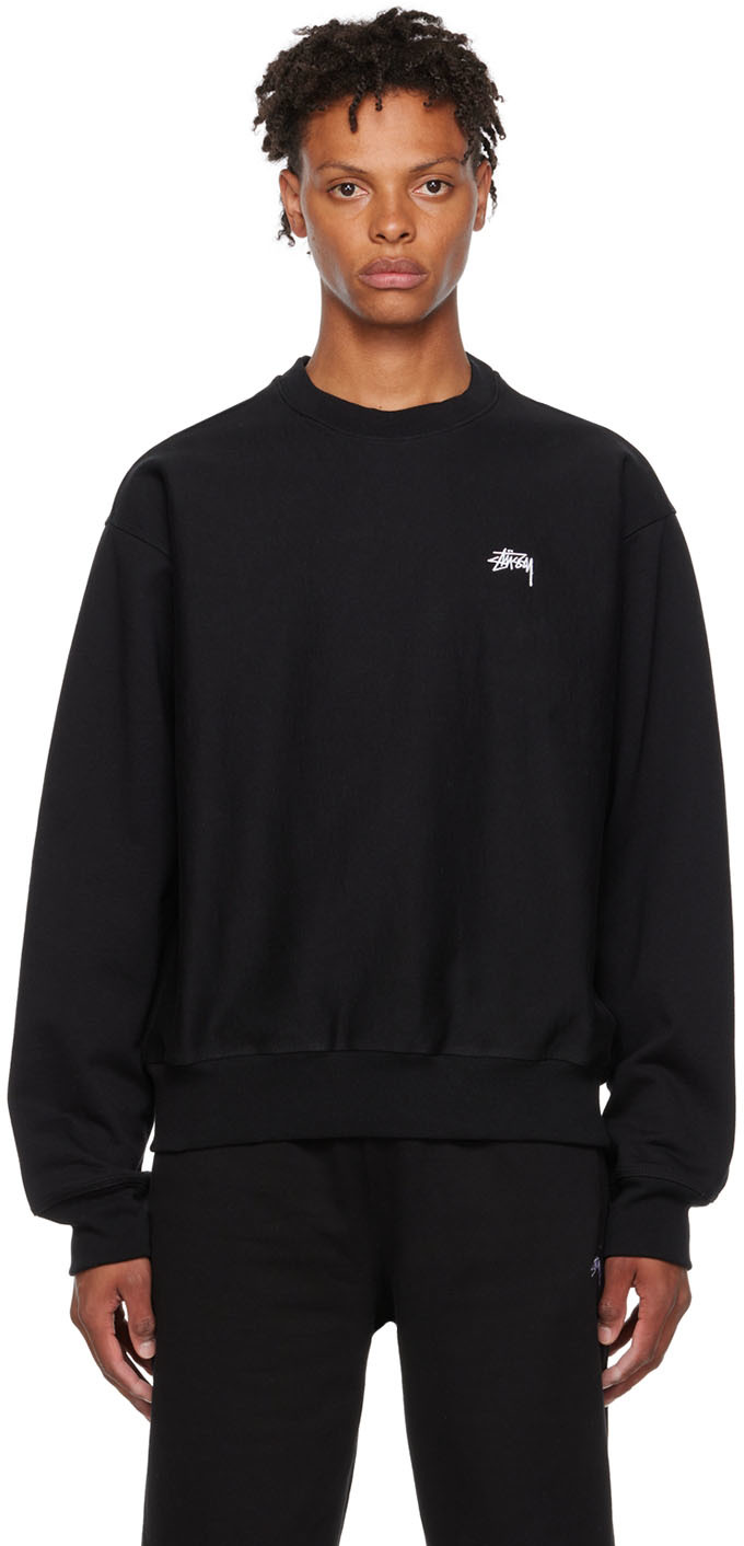 Stüssy Black Cotton Sweatshirt