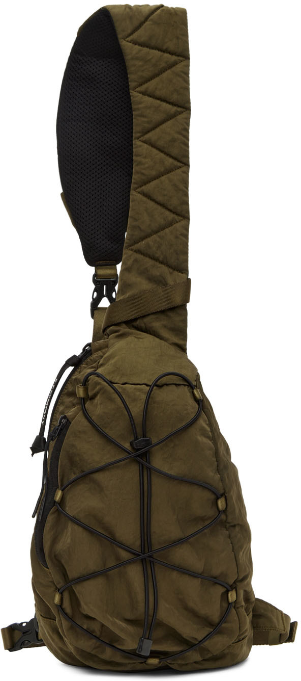 Company Khaki Nylon Crossbody Messenger Bag In 683 Ivy Green