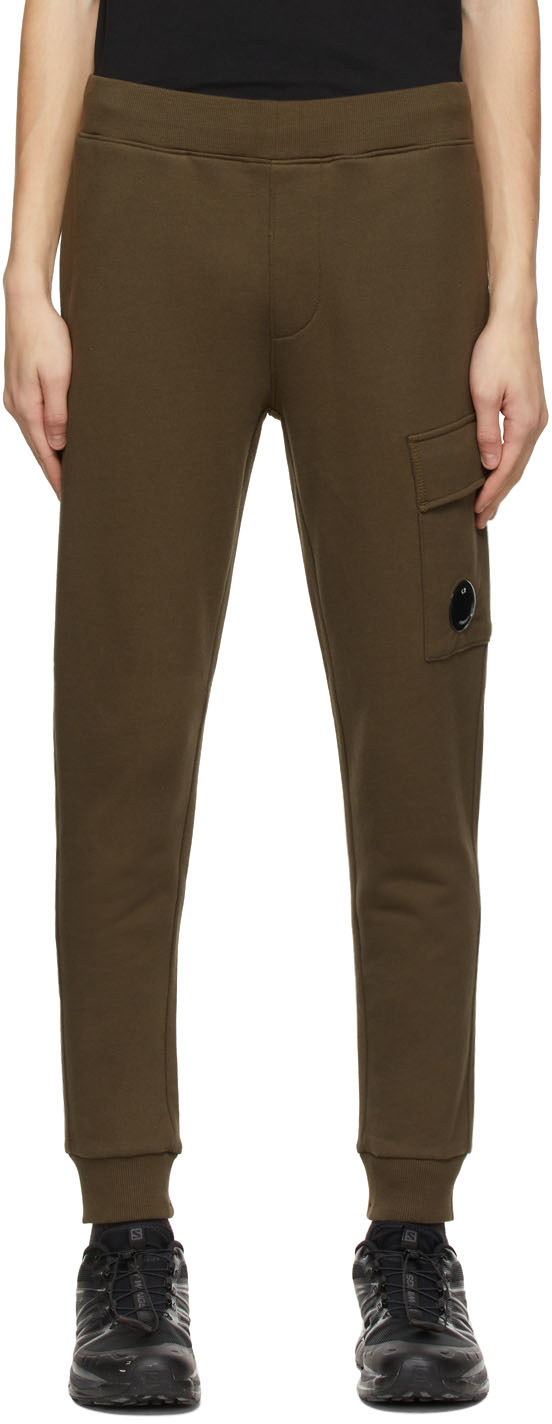 Khaki Diagonal Raised Lounge Pants