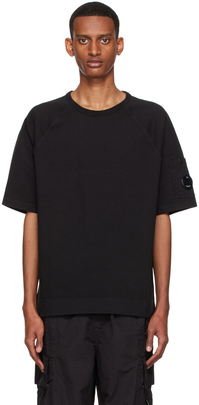 C.P. Company: Black Cotton T-Shirt | SSENSE Canada