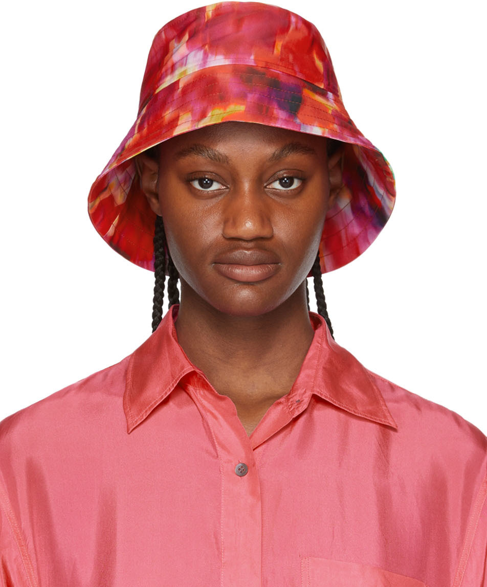 Yellow Satin Bucket Hat
