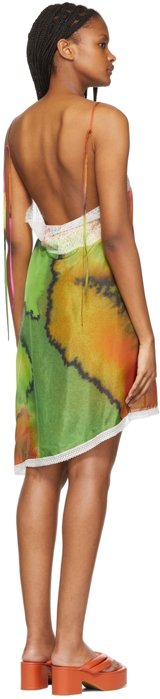 Dries Van Noten Danya Watercolour Printed Midi Dress In 304 Fuchsia