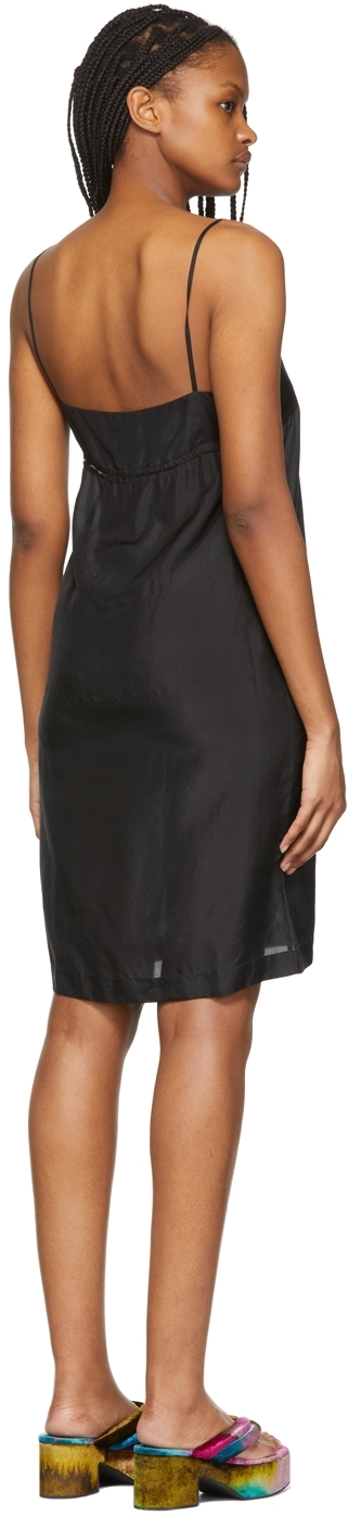 Dries Van Noten Silk-satin Dress In 900 Black