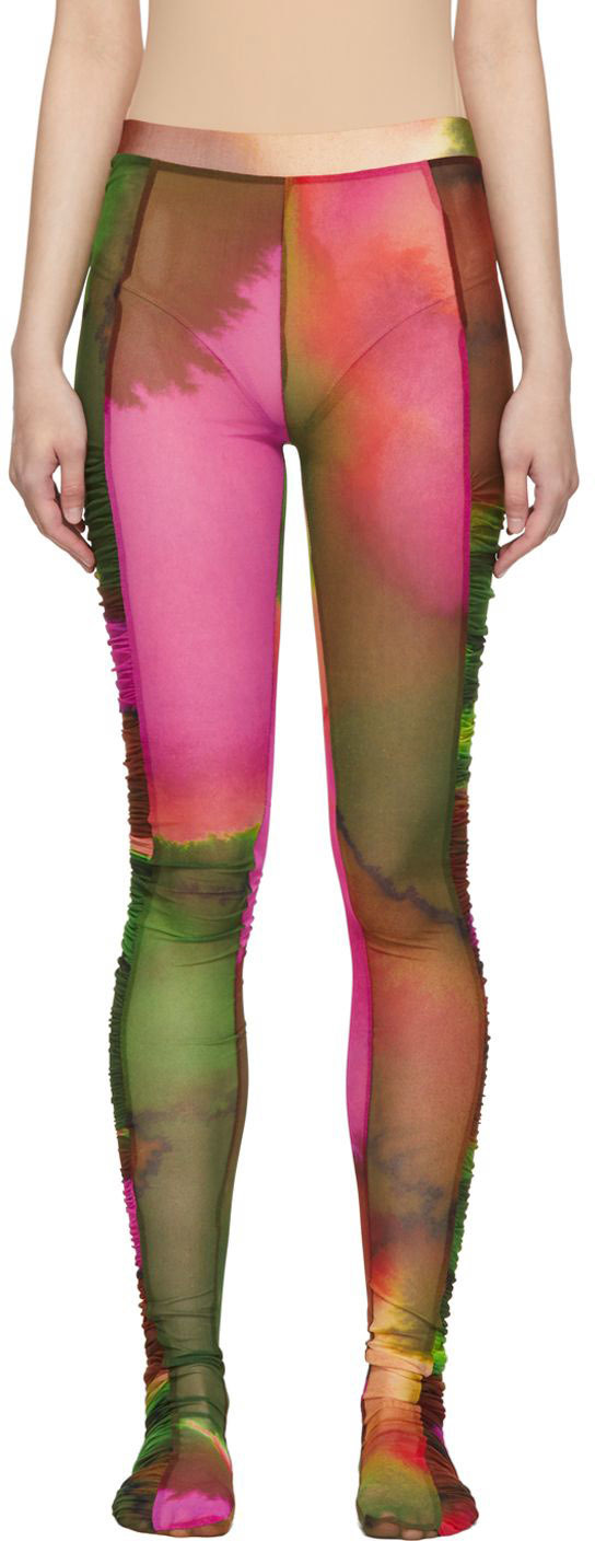 Purple Ruffled Tights