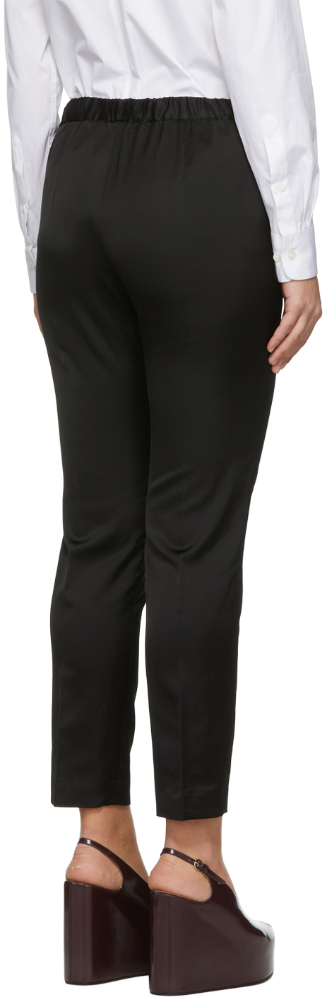 Dries Van Noten Black Viscose Trousers In 900 Black