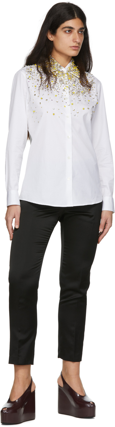 Dries Van Noten Black Viscose Trousers In 900 Black