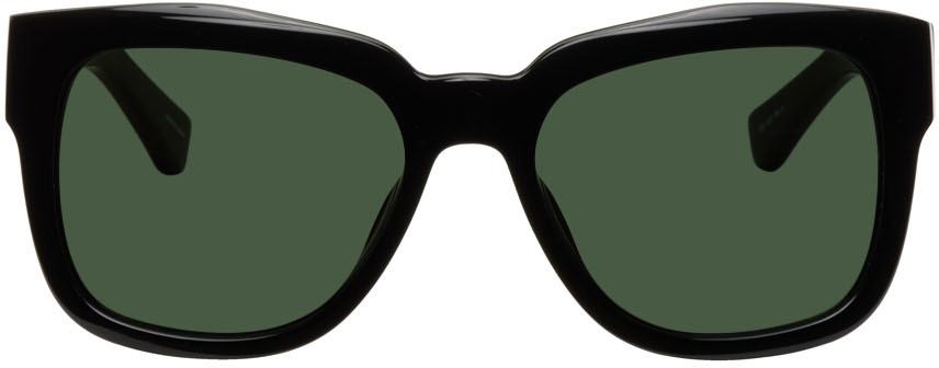 Dries Van Noten Black Linda Farrow Edition D-Frame Sunglasses