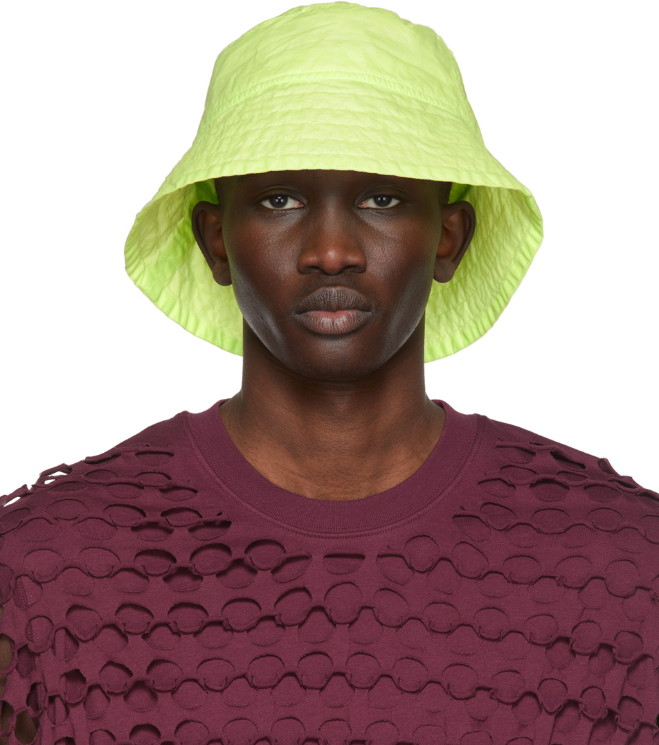 Green Nylon Bucket Hat