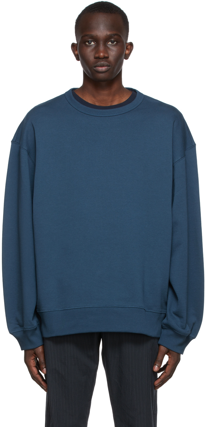 Blue Hax Sweatshirt by Dries Van Noten on Sale