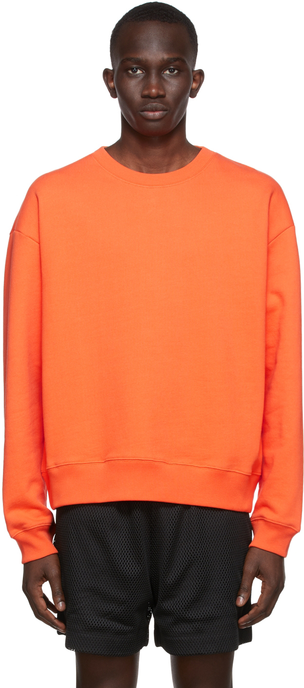 Dries Van Noten: Orange Heavy Weight French Terry Sweatshirt | SSENSE