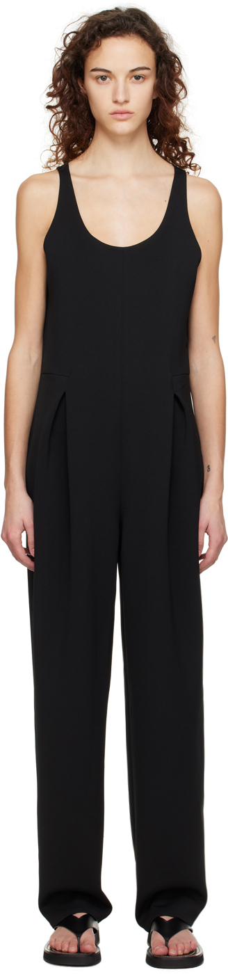 THE ROW BLACK GAGE JUMPSUIT