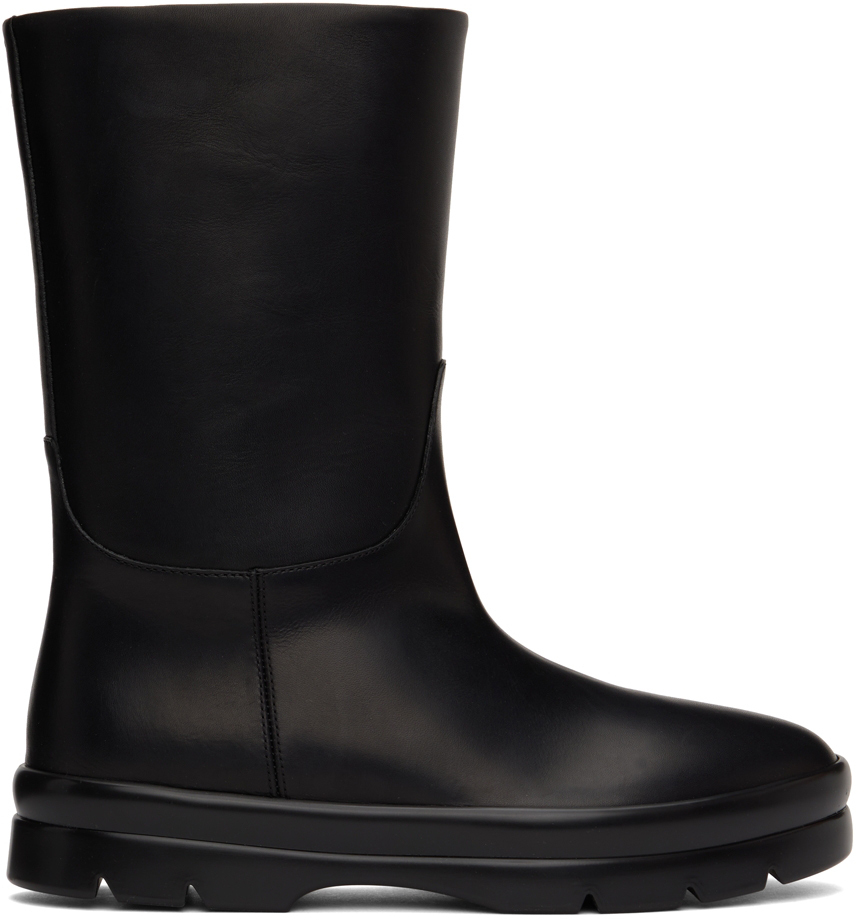 The Row Black Billie Low Boots