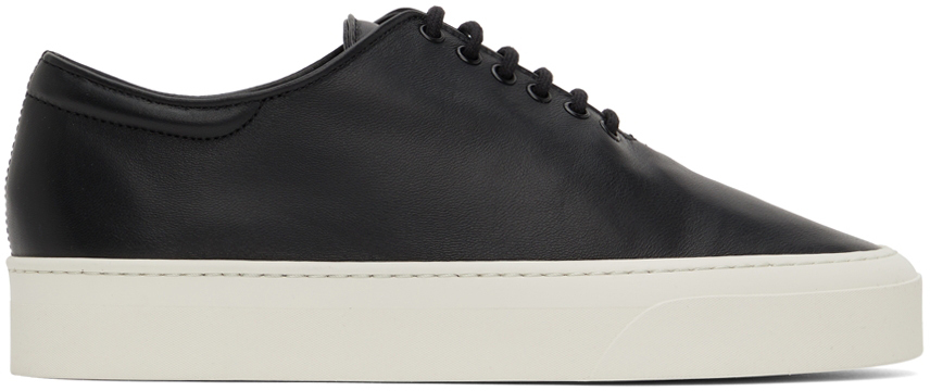 The Row Black Marie H Lace-Up Sneakers