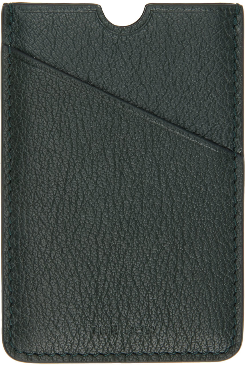 The Row Green Classic Card Holder
