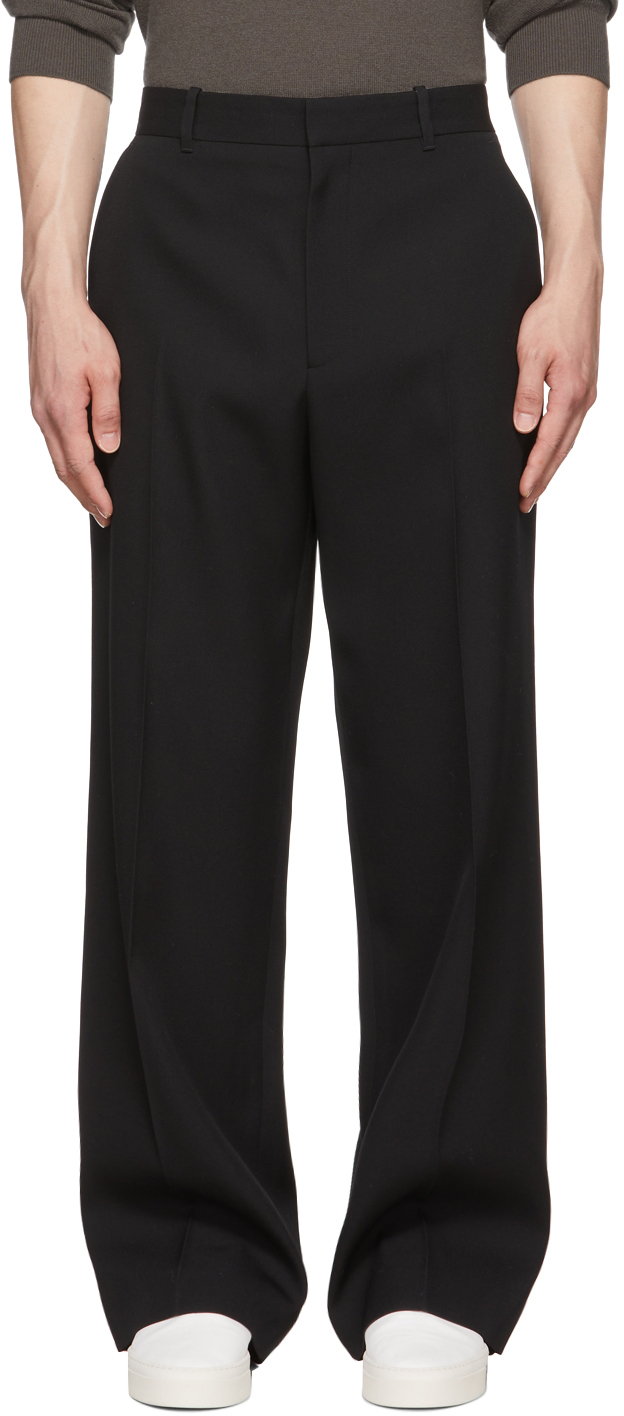 The Row: Black Jude Trousers | SSENSE