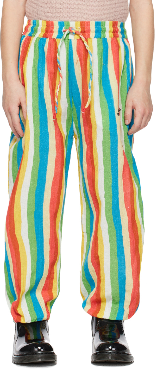 Nadadelazos Kids Multicolor 'be Happy' Pants