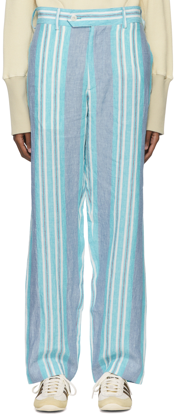 Blue Linen Trousers